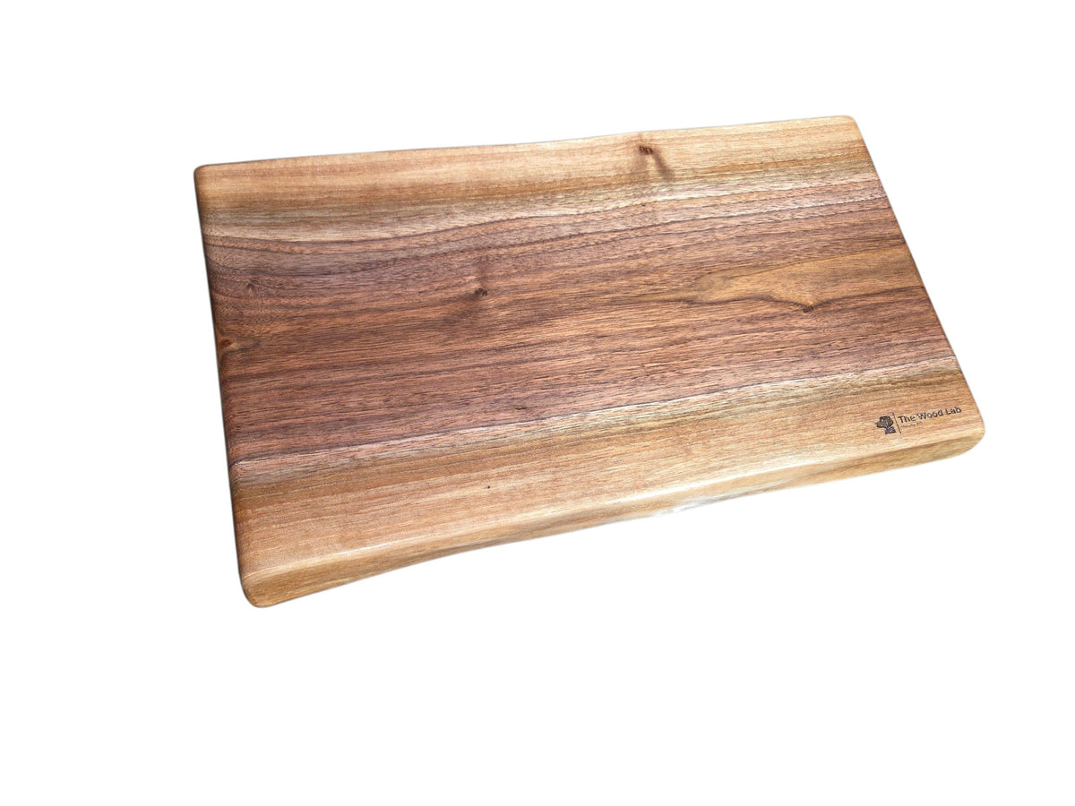 Solid Live Edge Walnut Cutting Block #2931