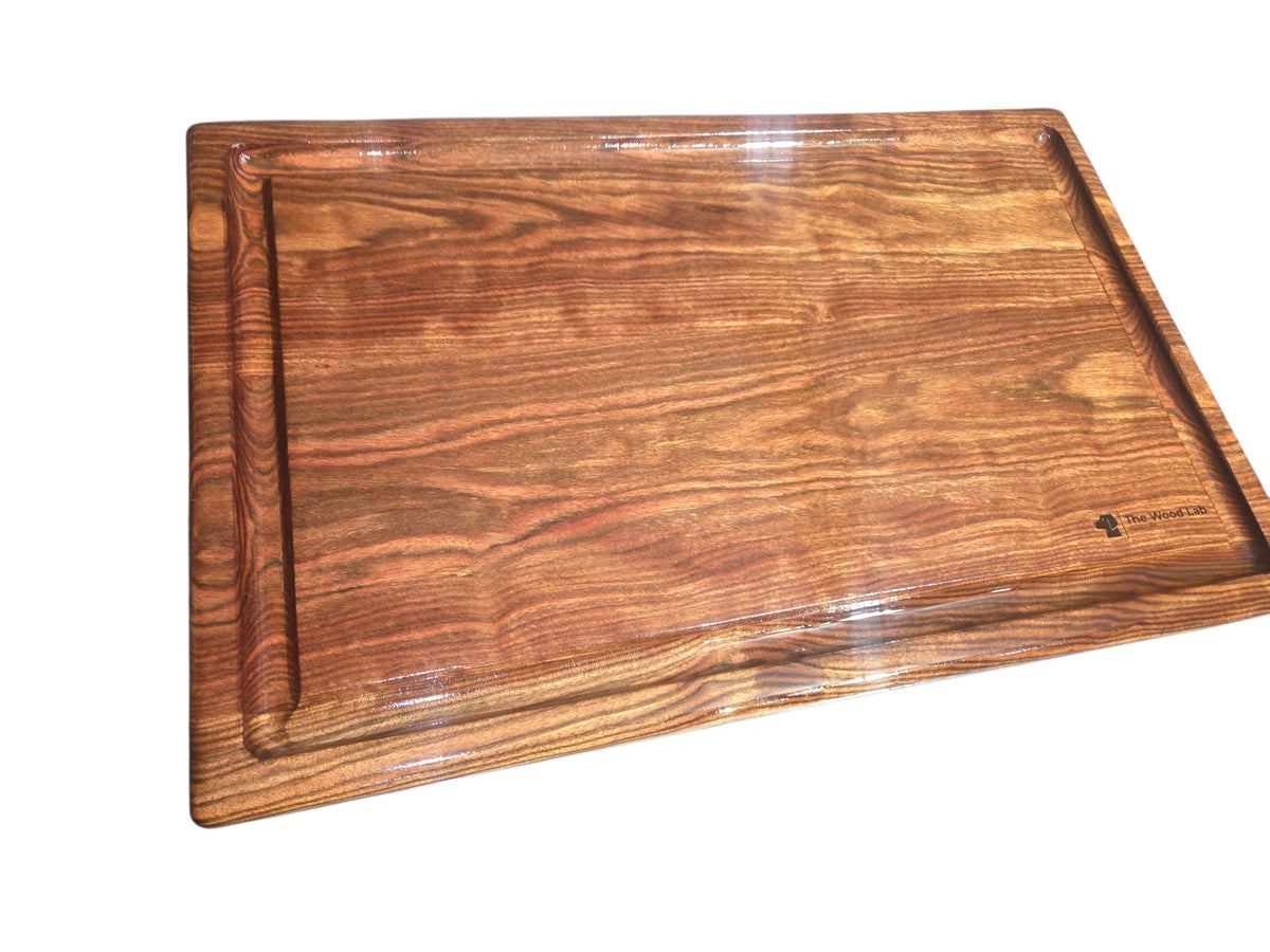 Chechen Rosewood Medium Juice Groove Cutting Board #3016