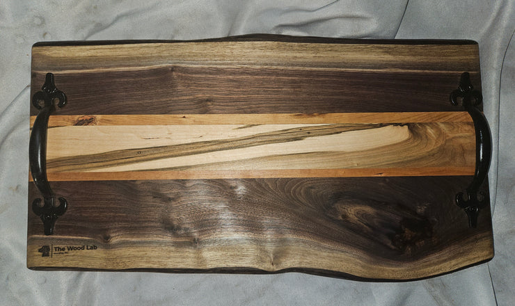 Live Edge Handled Tray 0756