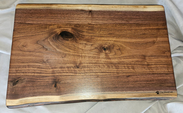 XL Live Edge Walnut Chopping Block 0802