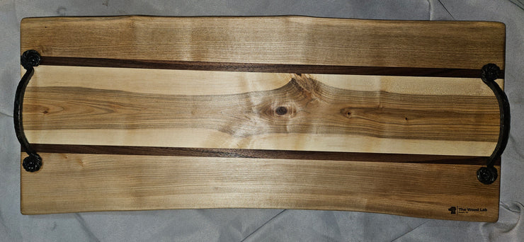 Live Edge Handled Charcuterie Board 0804