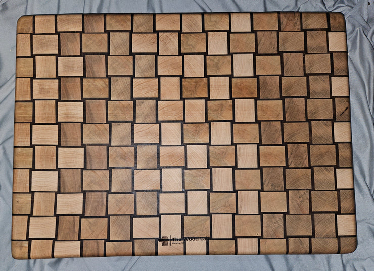 Basket Weave End Grain Block 0893