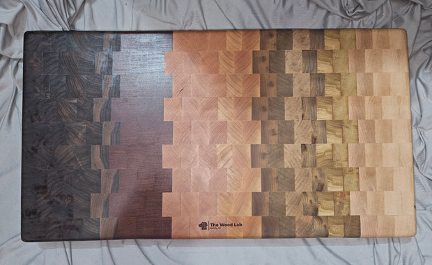 Gradient Style End Grain Chopping Block 0894