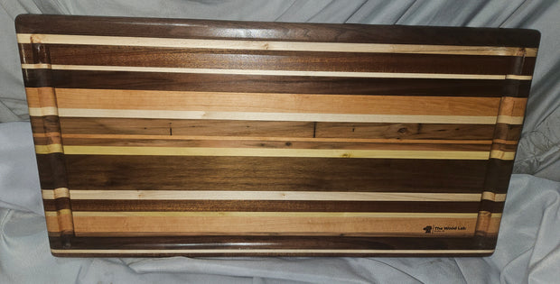 Multi Specie Edge Grain Cutting Board 0961