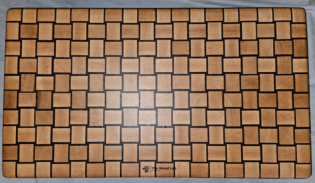 Basket Weave Endgrain Chopping Block 0994