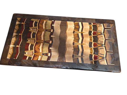 Kaleidoscope Endgrain Cutting Board #2840