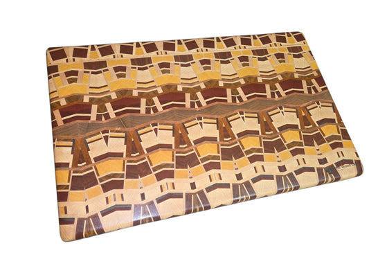 Kaleidoscope Endgrain Cutting Board #2978