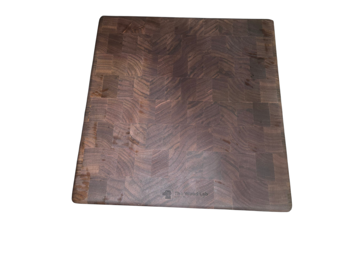 Square Walnut Endgrain Cutting Board #2491