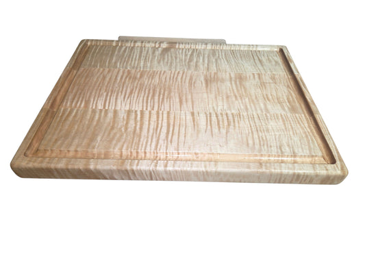 XL Curly Maple 🍁 Juice Groove Cutting Board #2769