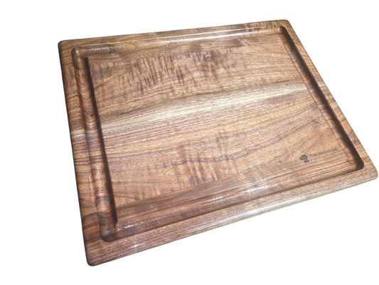 Small Walnut Juice Groove Cutting Board #2948
