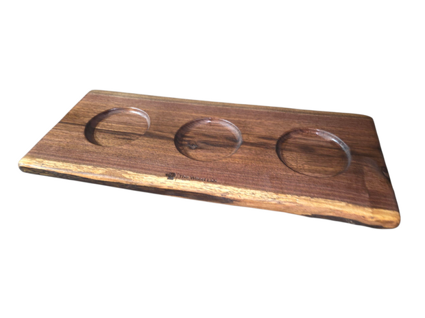 Live Edge Walnut Bowled Board 1577