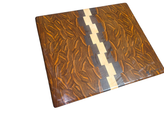 Medium Patterned Endgrain Cutting Board #2957