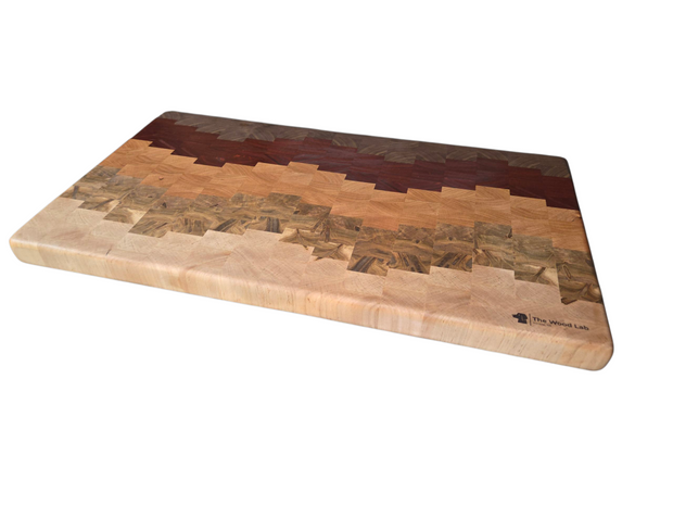 Gradient Wave Endgrain Cutting Board 1638