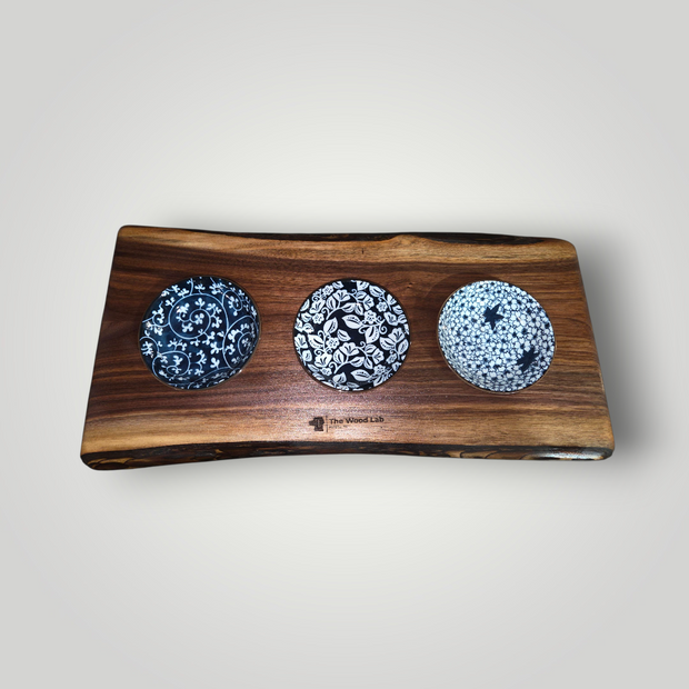 Live Edge Walnut Bowled Charcuterie Board 1829