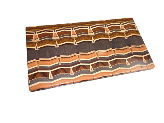Kaleidoscope Endgrain Cutting Board #2855