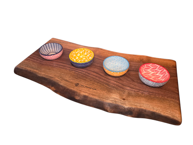 Live Edge Walnut Bowled Board 1224