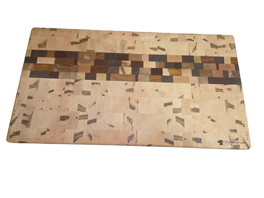 Mosaic Endgrain Cutting Board #2671