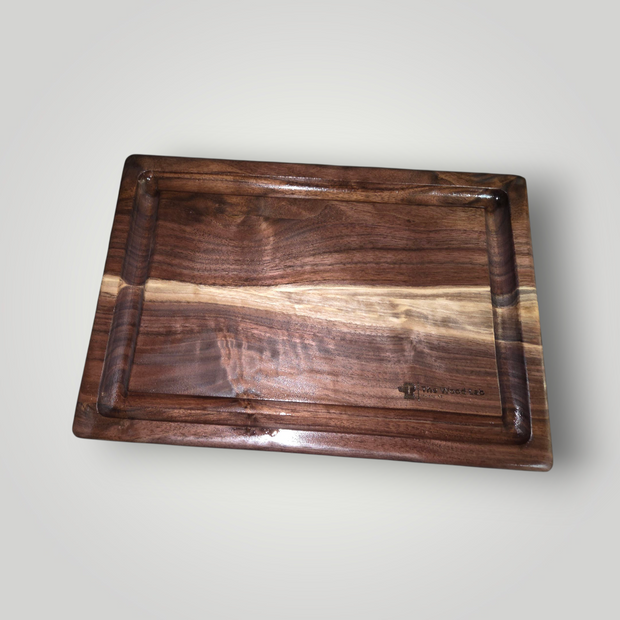 Small Walnut Juice Groove Cutting Board 1828