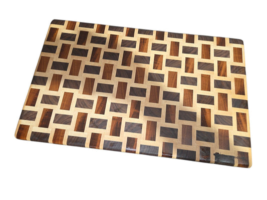 Basket Weave Endgrain Cutting Board #2862
