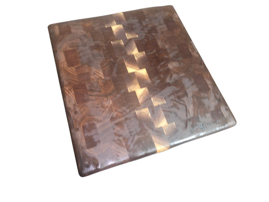 Square Walnut Endgrain Cutting Board #2915