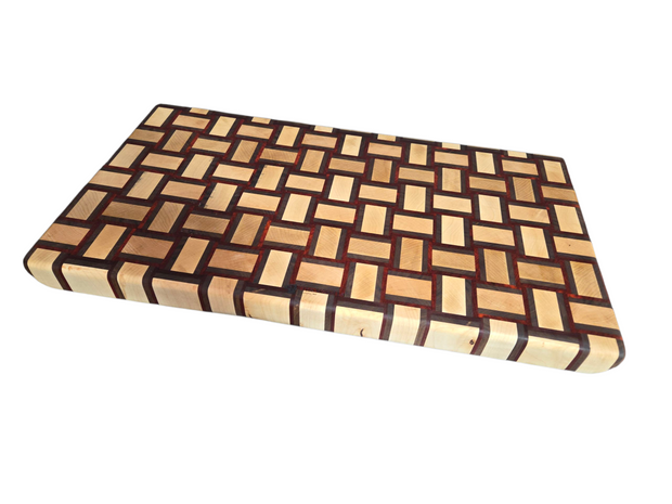 Basket Weave Endgrain Cutting Board 1892