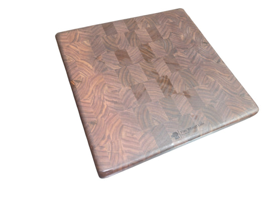 Square Walnut Endgrain Cutting Board #2960