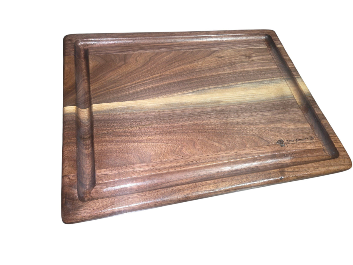 Small Walnut Juice Groove Cutting Board #2994