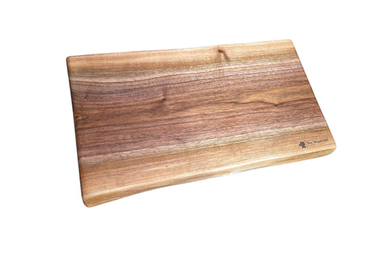 Solid Live Edge Walnut Cutting Block #2931