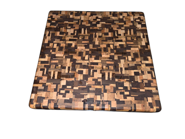 Square Chaotic Endgrain Cutting Board 1864X