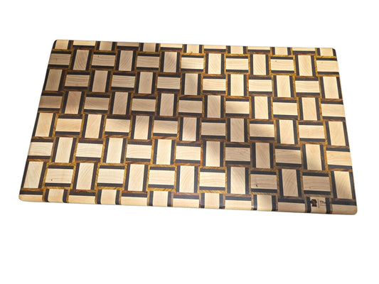 Basket Weave Endgrain Cutting Board #2861