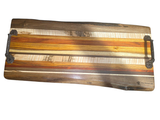 Live Edge Handled Charcuterie Board #2874