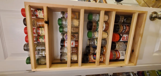 Poplar Wall mounted Spice Rack 0110