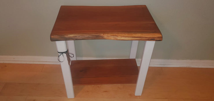 Cherry Live Edge End Table